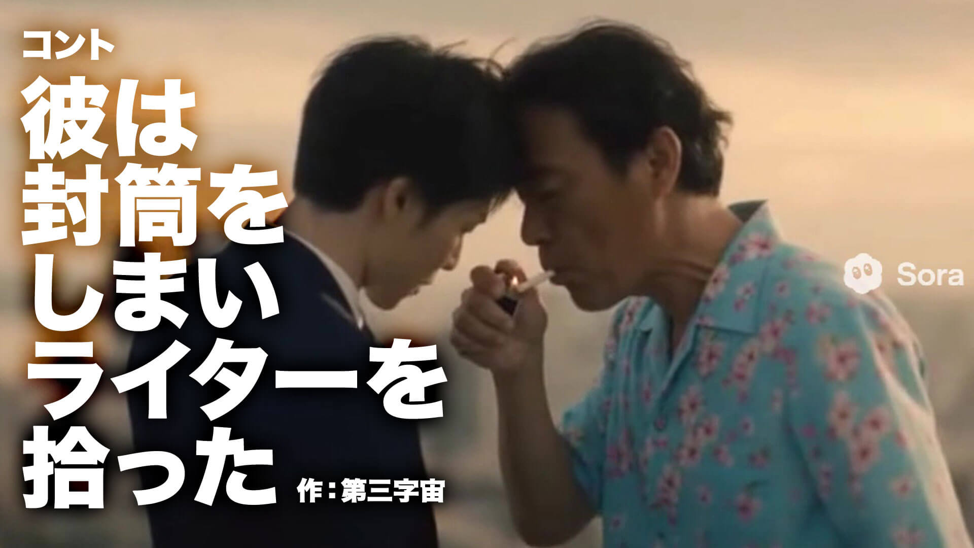 コント『彼は封筒をしまいライターを拾った』作：第三字宙
