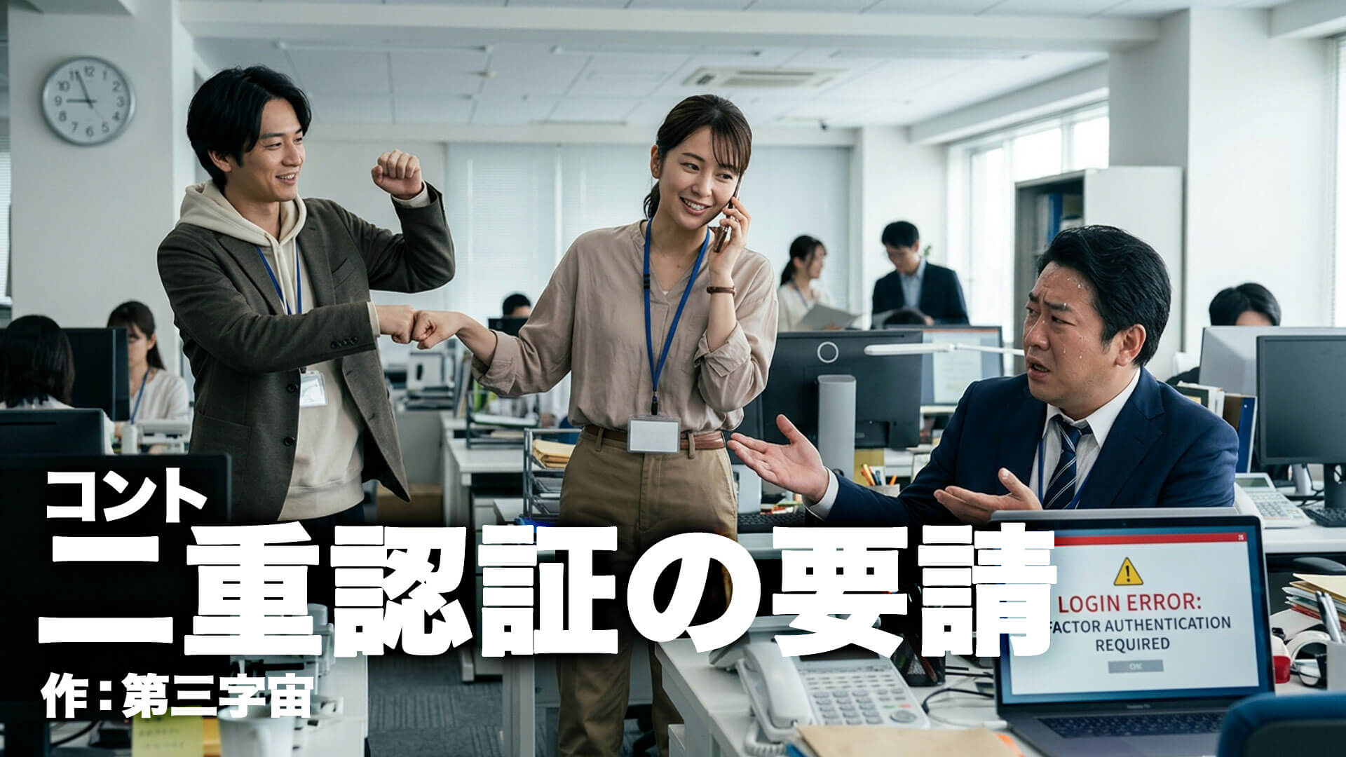 コント台本『二重認証の要請』作：第三字宙