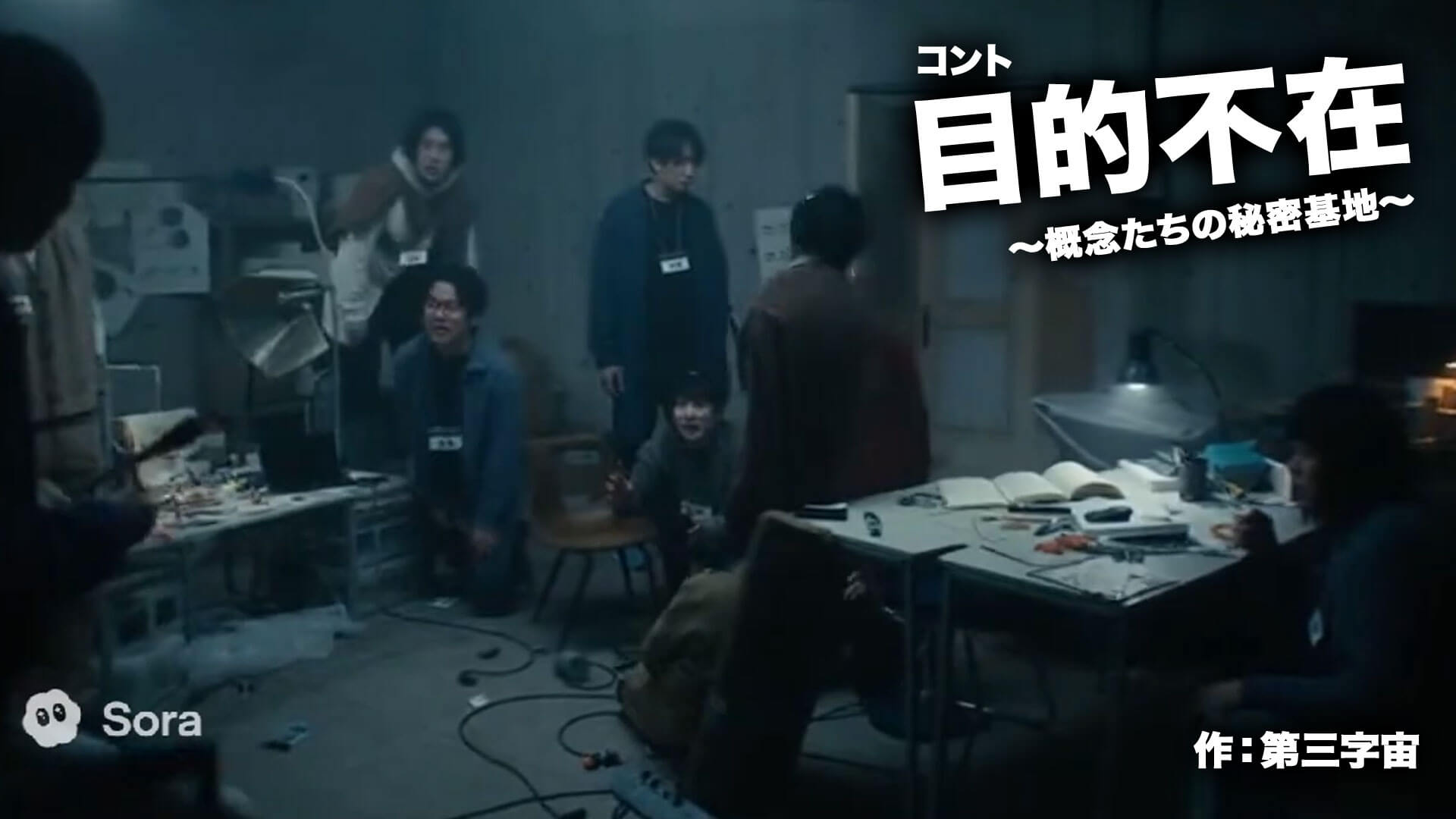 コント『目的不在〜概念たちの秘密基地〜』 作：第三字宙